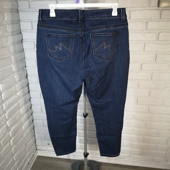 Melissa McCarthy Seven7 Ladies Medium Wash Slimming Silhouette Pencil Jeans - Picture 2 of 16